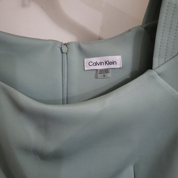 Calvin Klein Wide Open Neck, Cap Sleeve - Size 12 - Picture 3 of 4